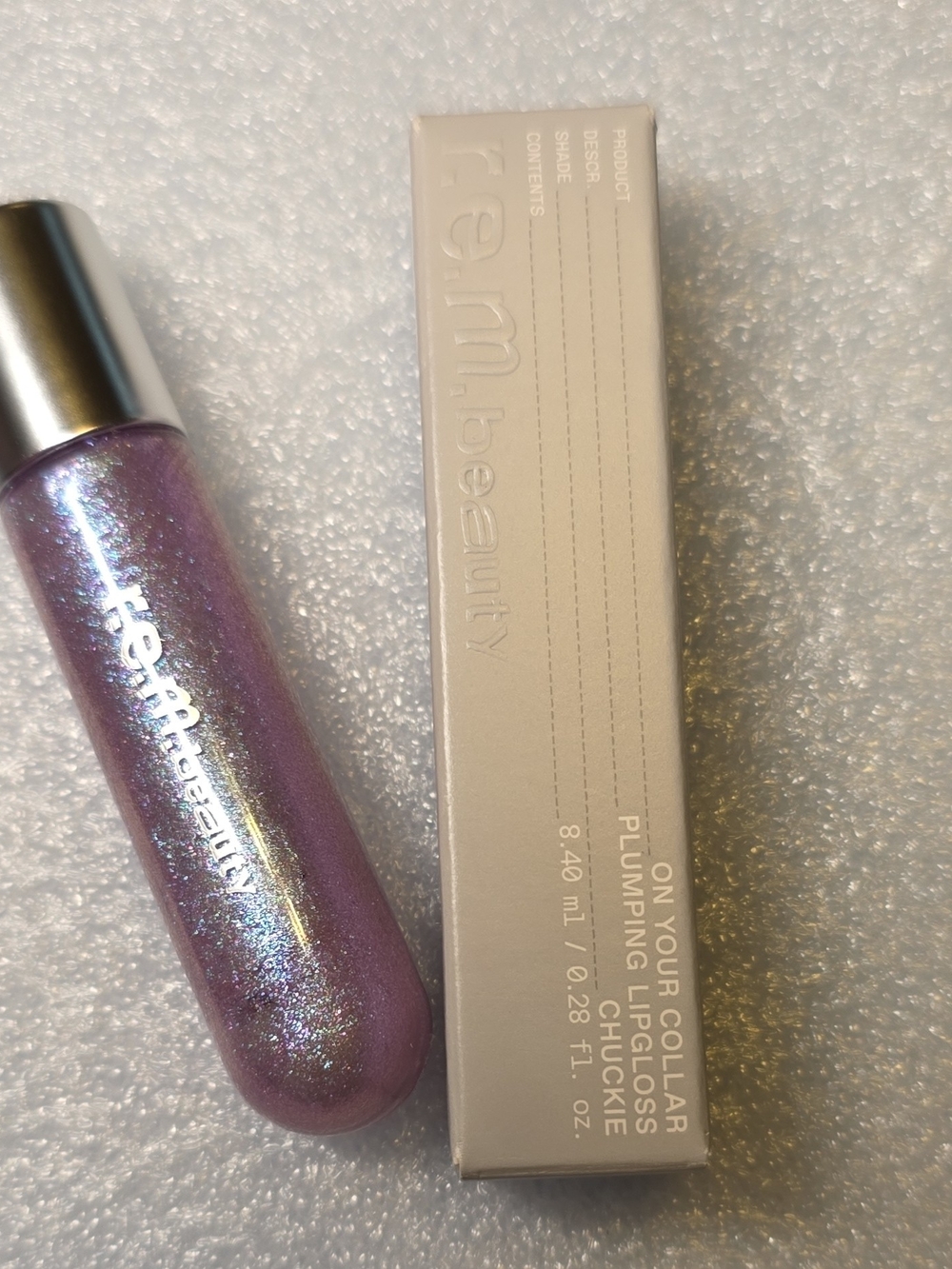 Rem.beauty On Your Collar Plumping Lip Gloss — Iridescent Purple Shine